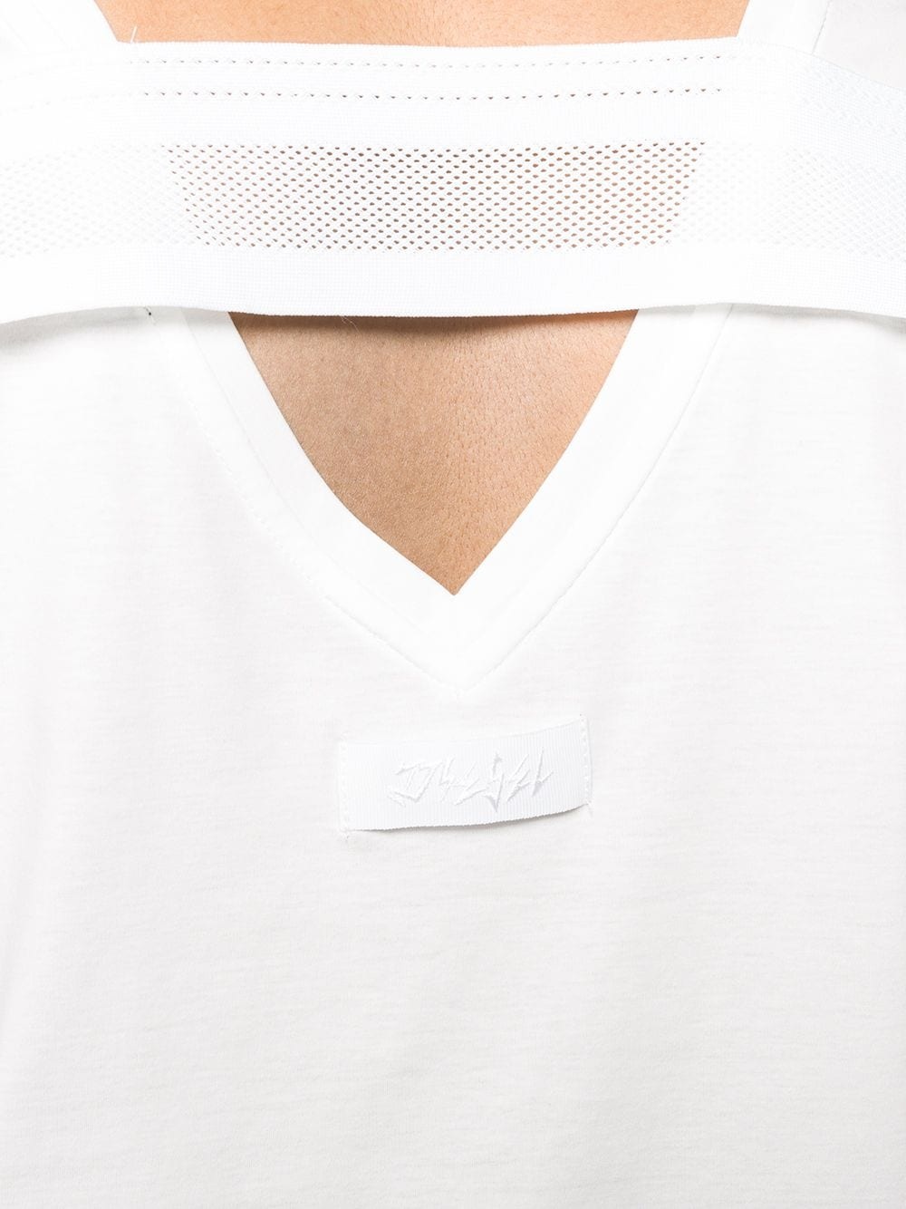 tape detail T-shirt - 5