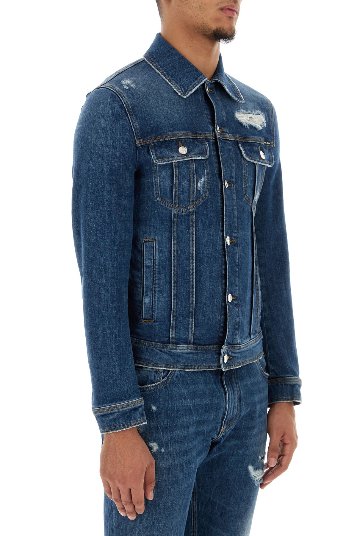 Stretch denim jacket - 3
