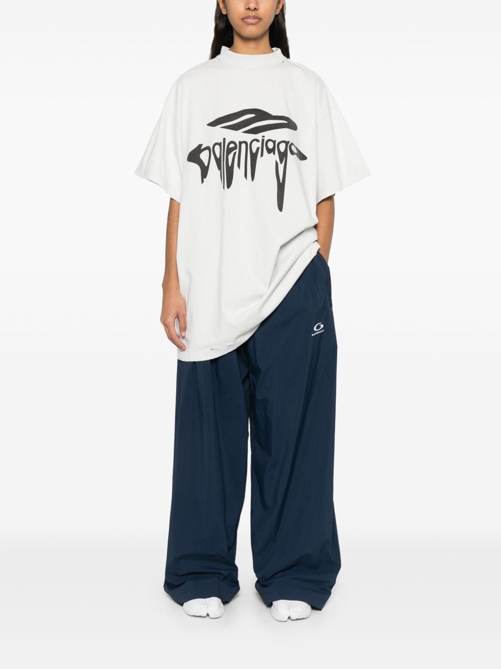 wide-leg track pants - 2
