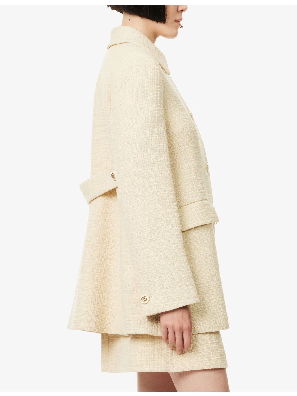 Caban Long-Sleeve Textured-Wool Coat - 3