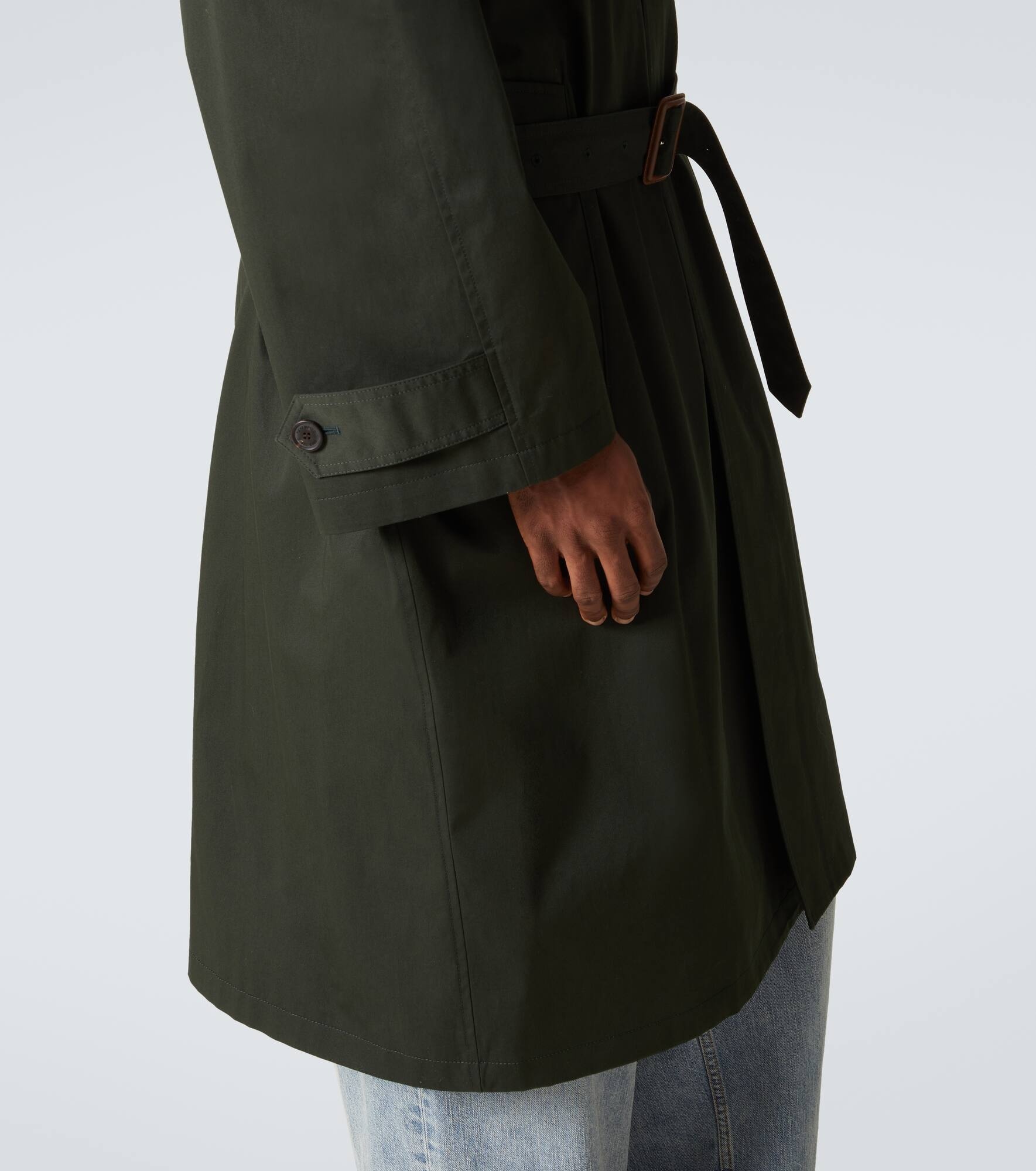 Belted cotton car coat - 6