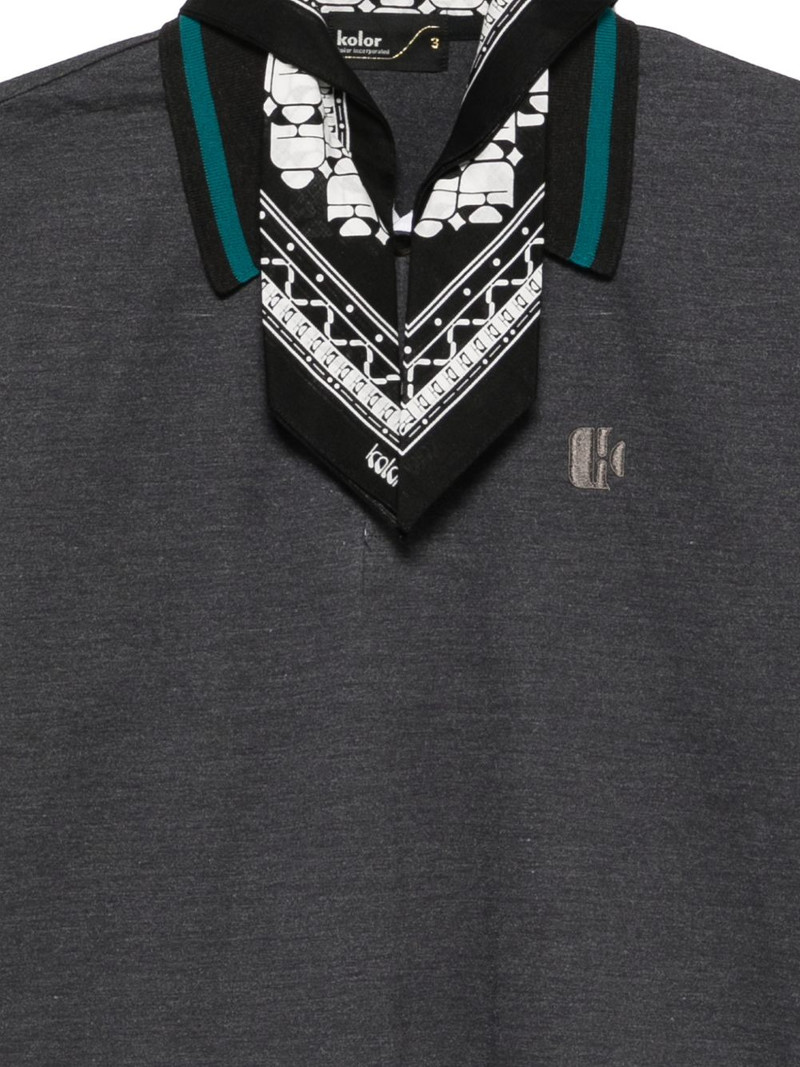 logo-embroidered polo shirt 3