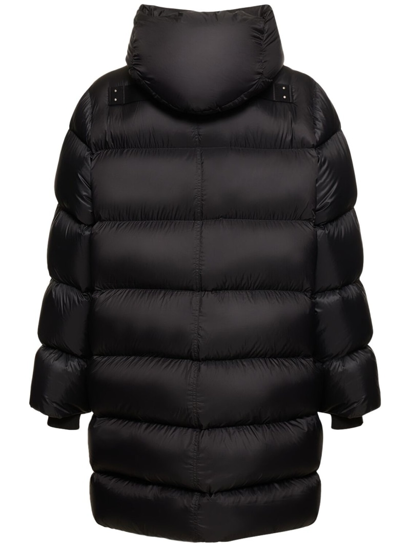 Liner hooded long down jacket - 3