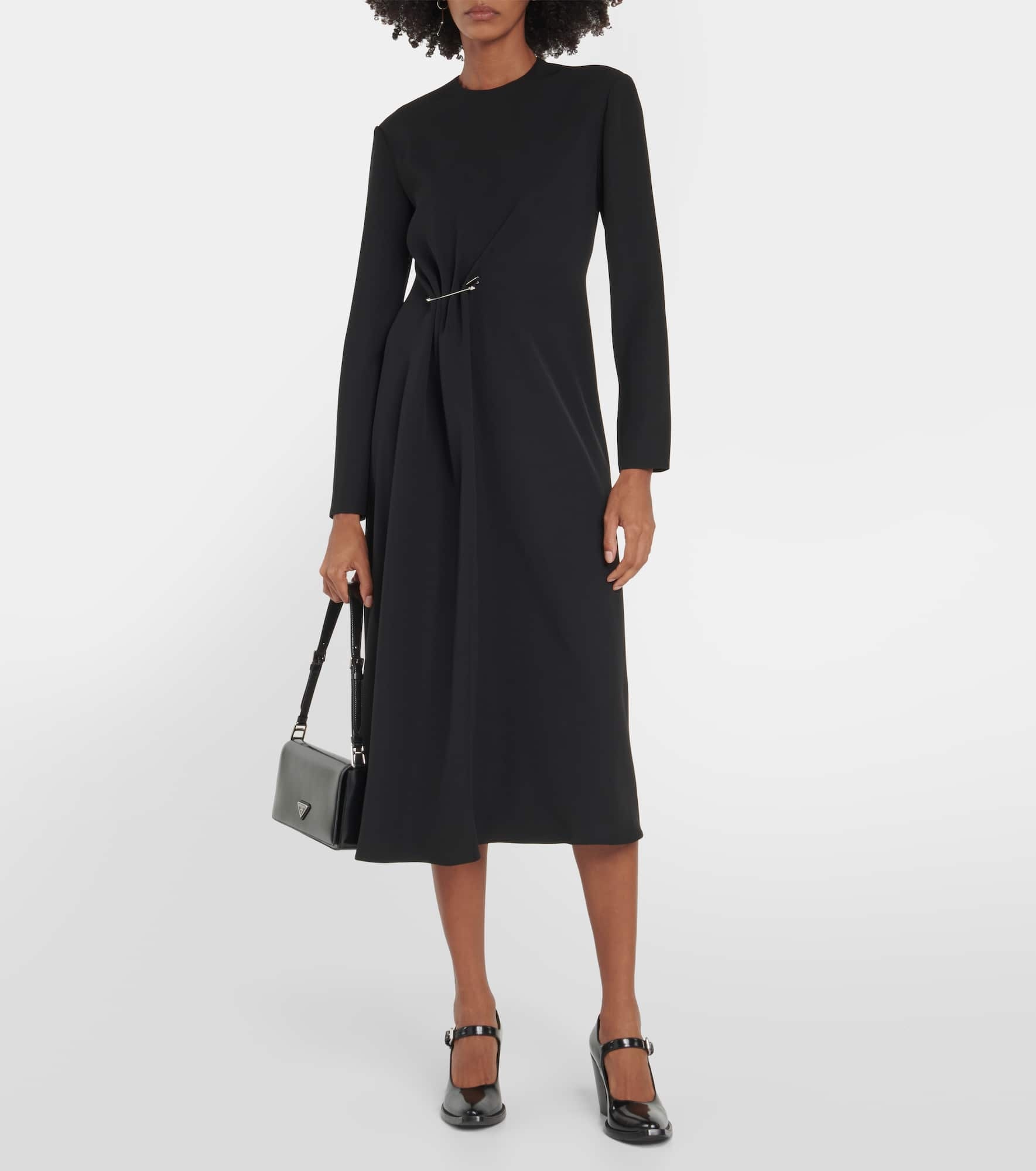 Embellished crêpe midi dress - 2