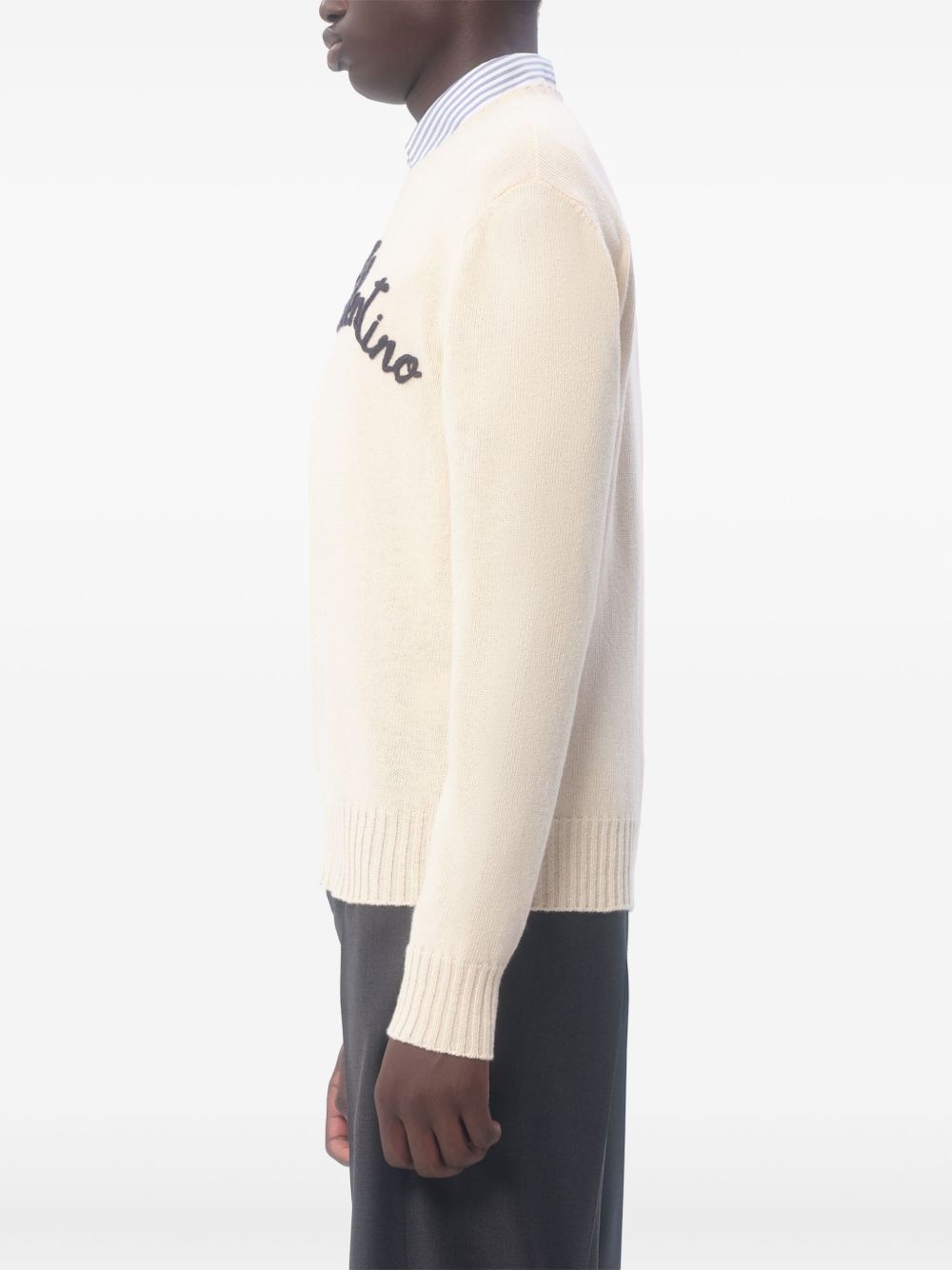Chez Valentino-embroidered sweater - 5