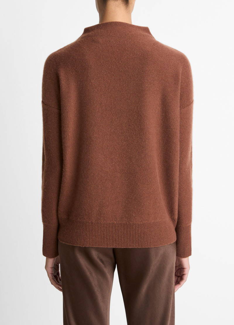 Vince Plush Cashmere Funnel-Neck Sweater outlook