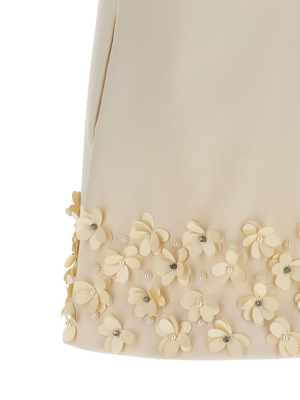 sequin-embellished crepe mini dress - 4