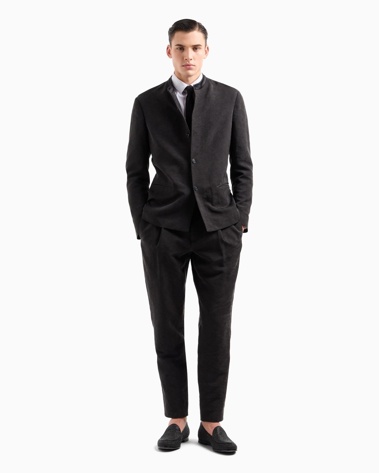 CANNETÉ WASHED SILK SINGLE-BREASTED JACKET - 2