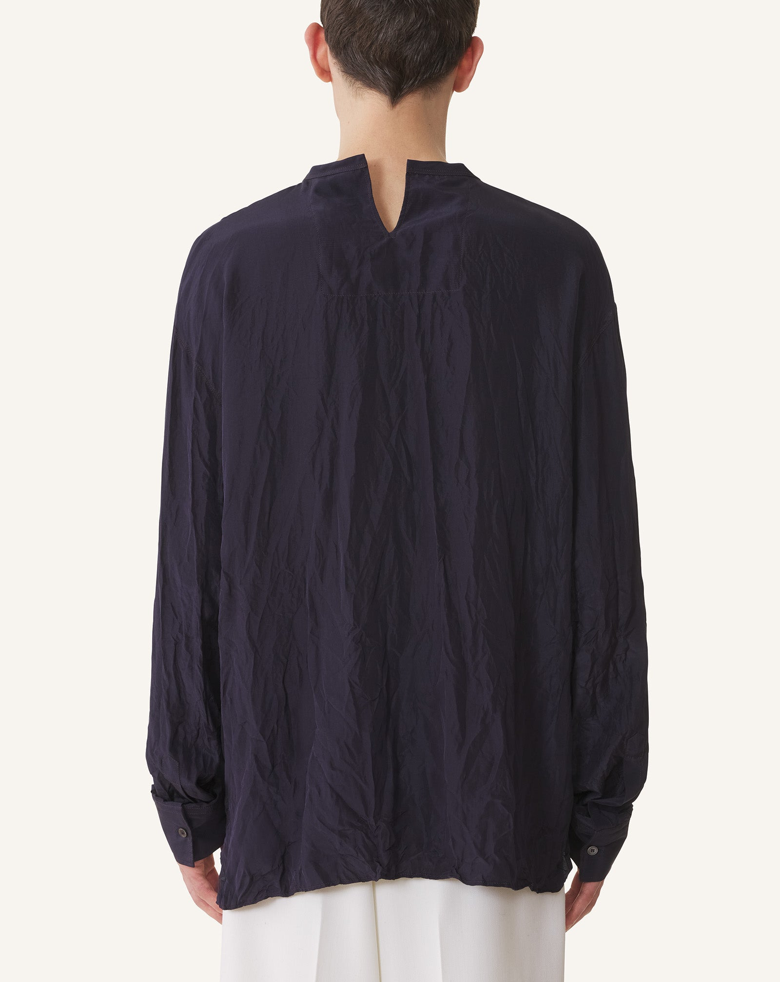 PLEATED SILK TOP - 4