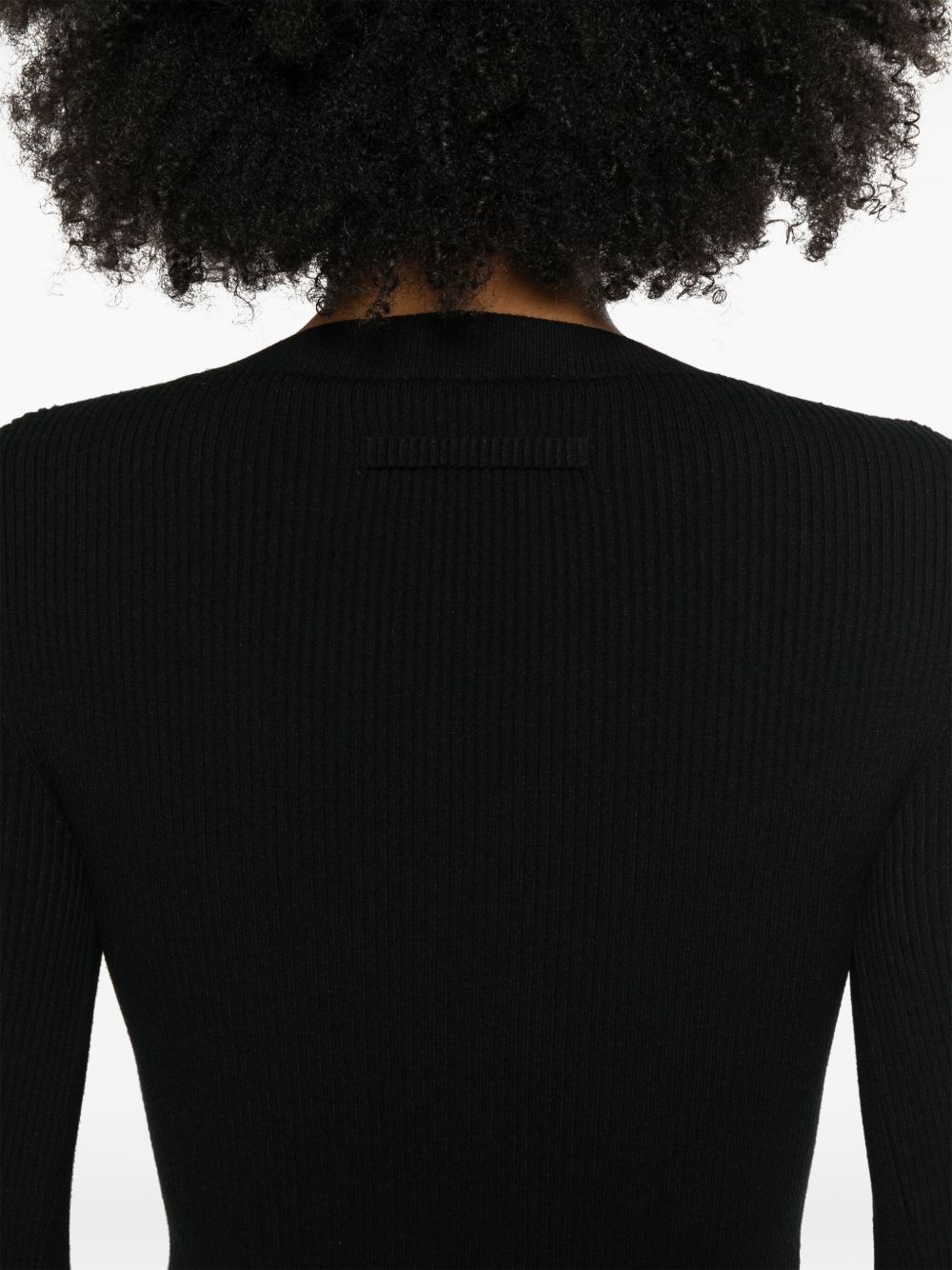 chevron-detail sweater - 5