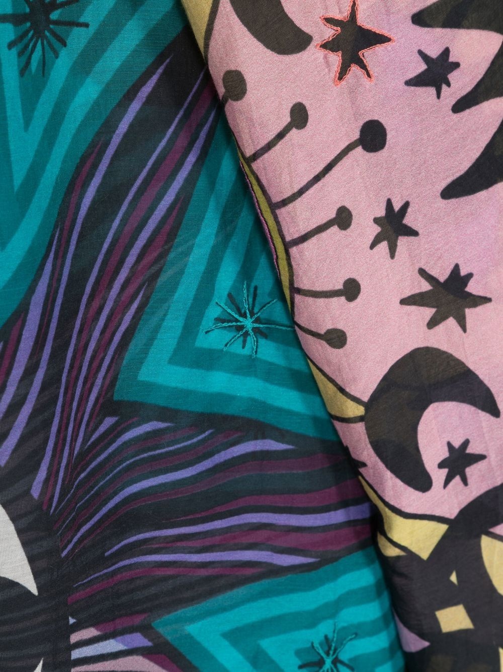 graphic-print scarve - 2