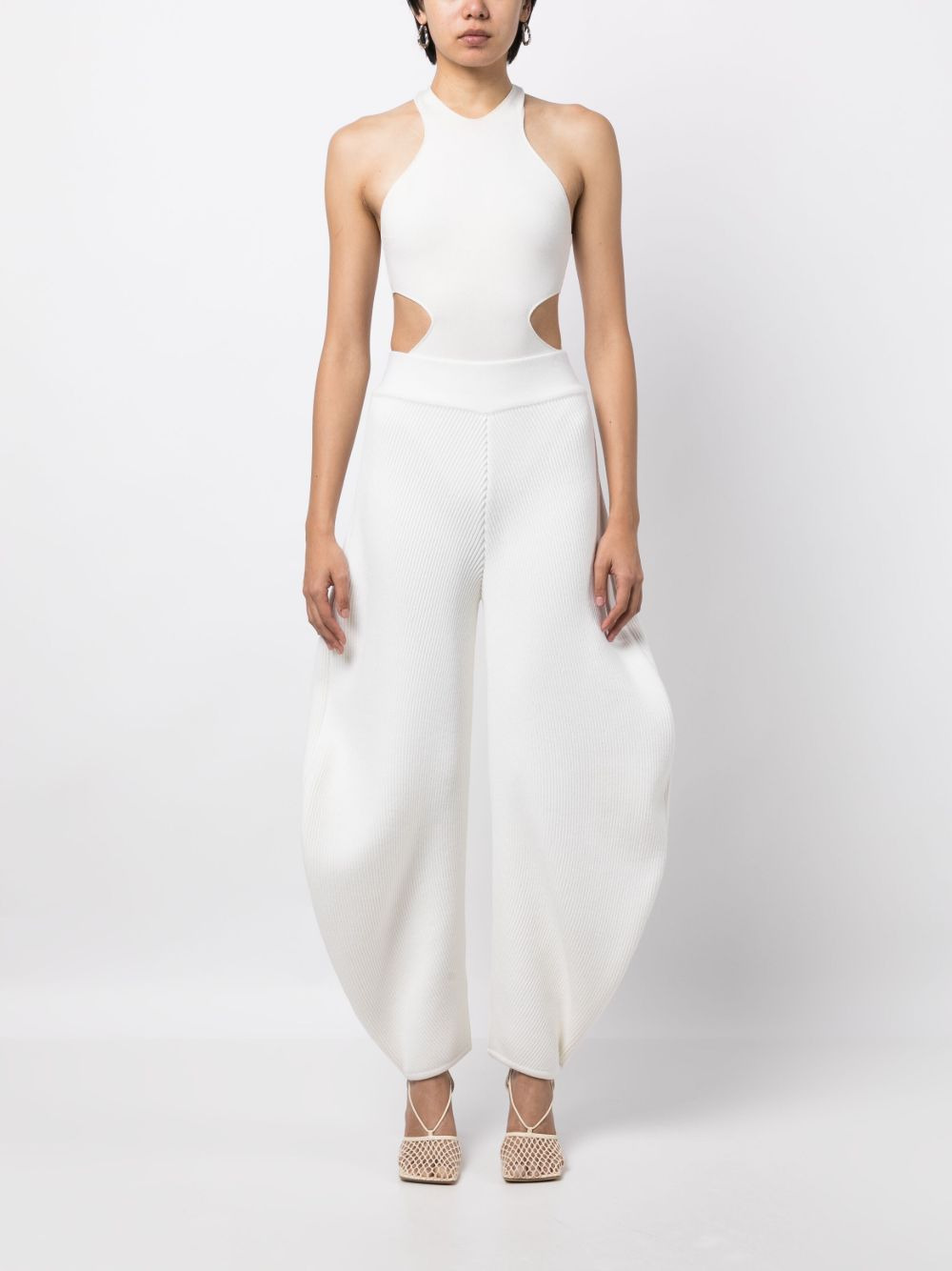 oversize-leg high-waist trousers - 2
