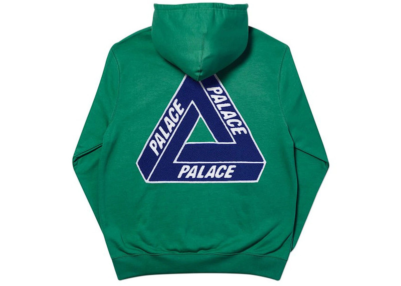 PALACE Palace Tri-Chenille Hood Green outlook