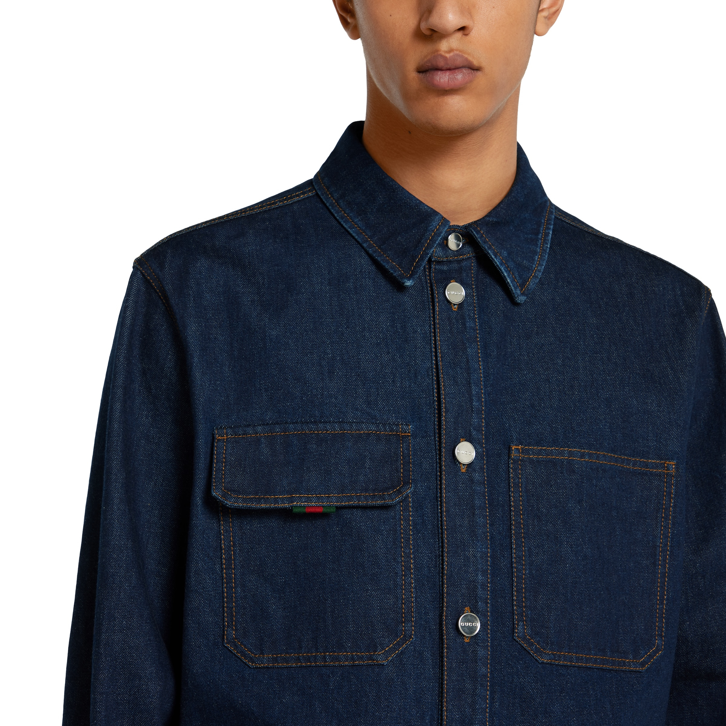 Relaxed fit denim shirt - 5