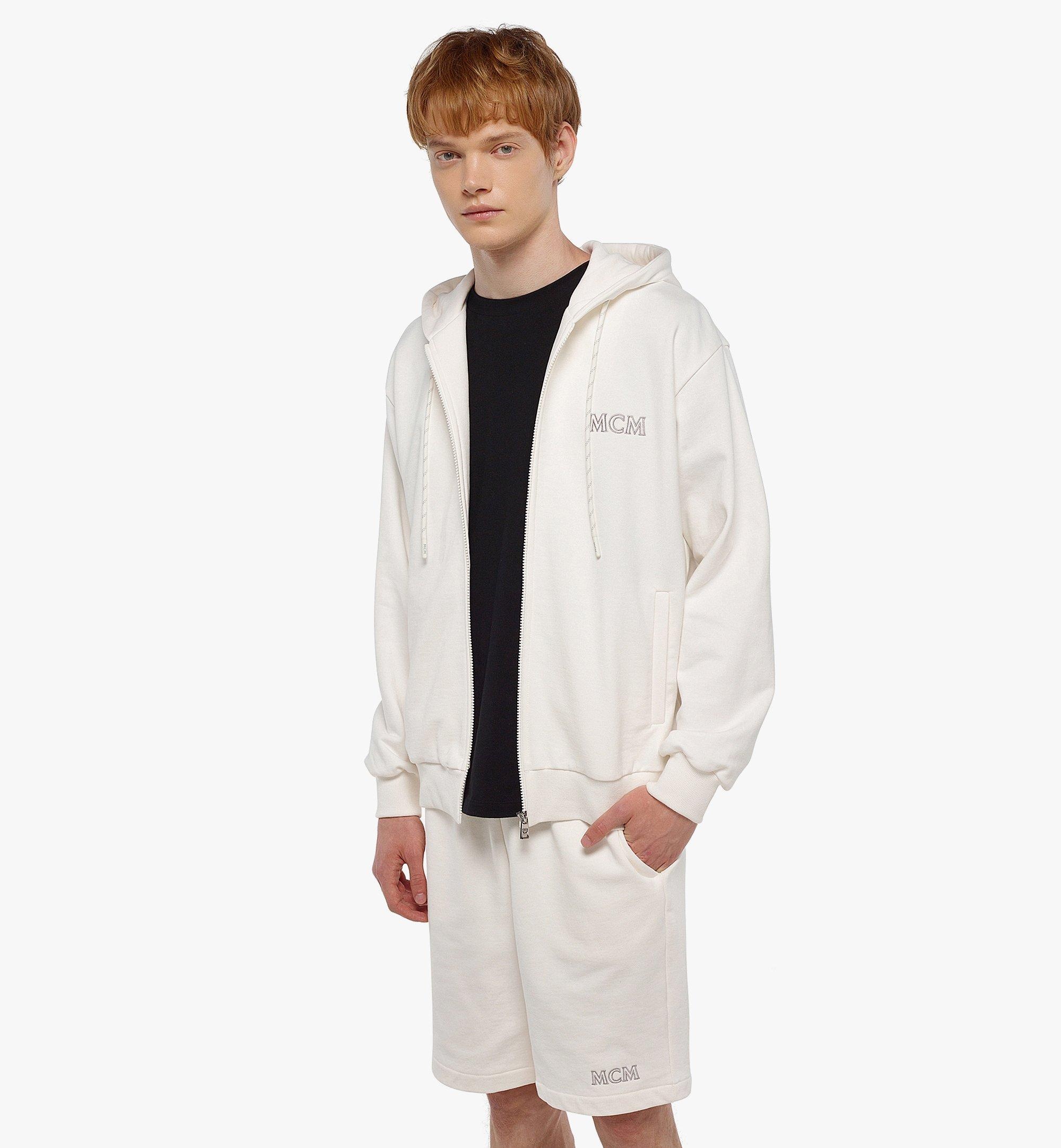 Men’s MCM Essentials Logo Zip Hoodie in Organic Cotton - 5