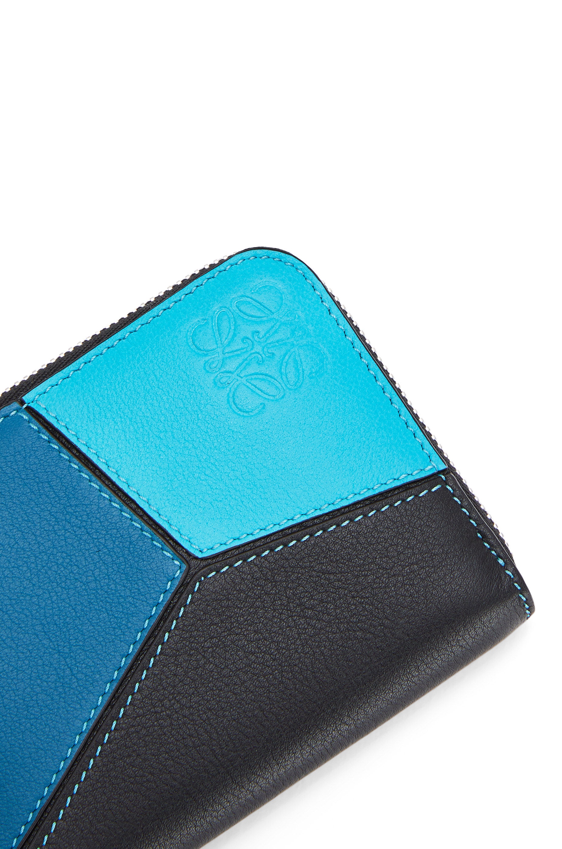 6 card Puzzle Zip wallet in classic calfskin - 5