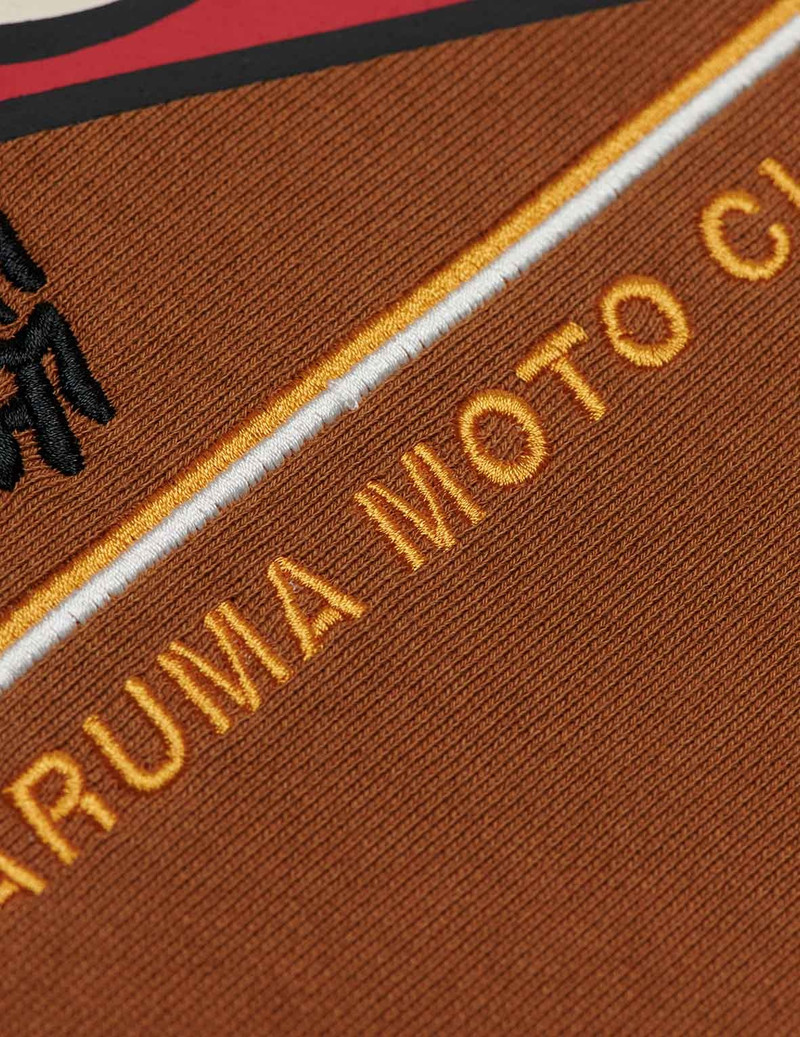 HOODED SWEATSHIRT WITH GODHEAD FLAG AND DARUMA EMBROIDERY 11