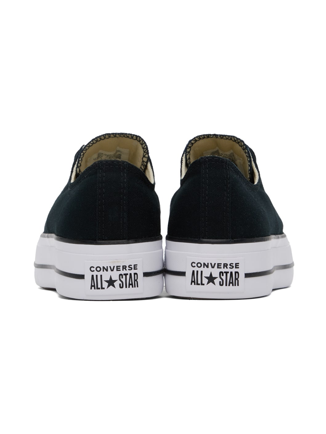 Black Chuck Taylor All Star Lift Low Top Sneakers - 2
