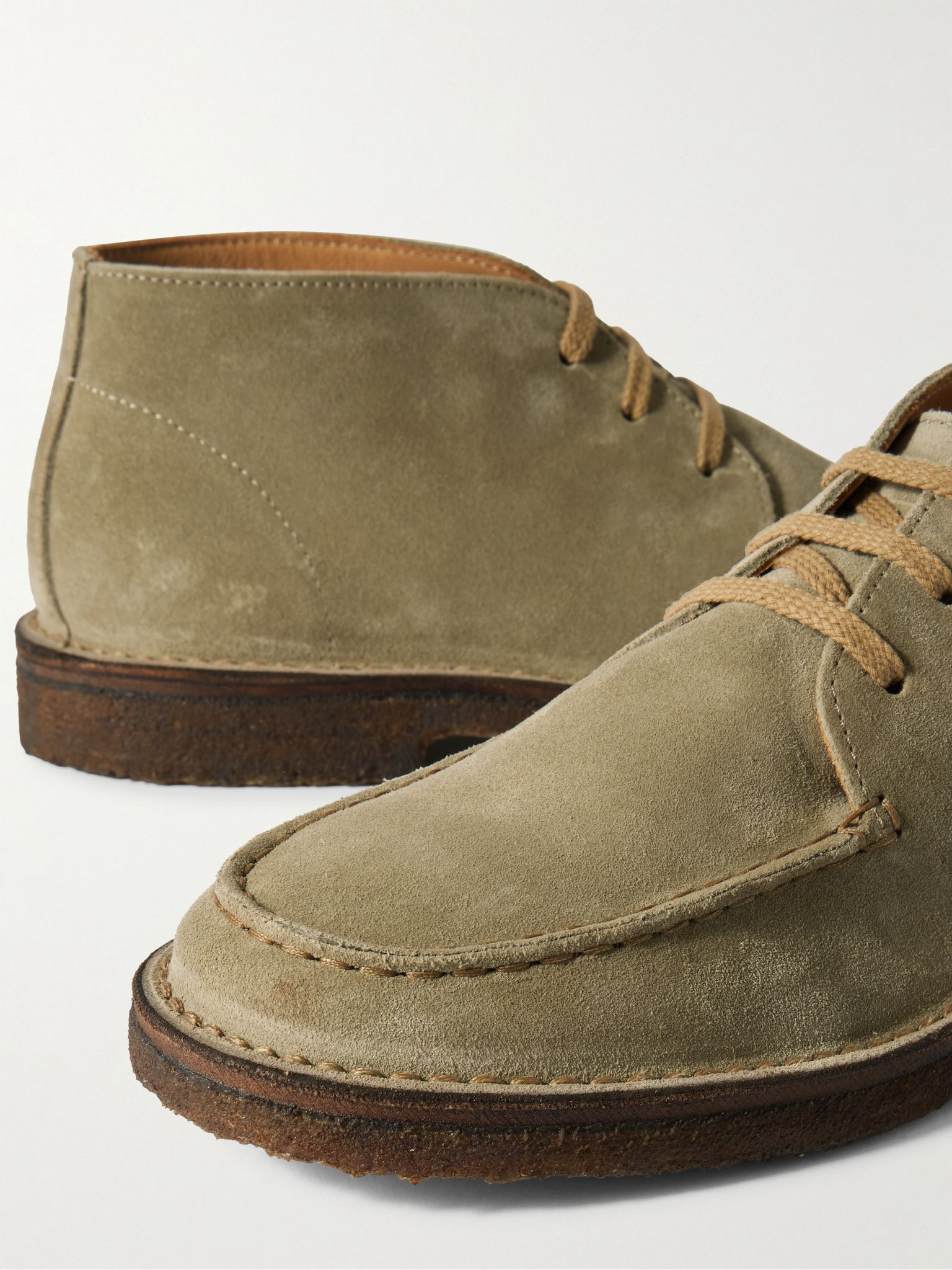 Crosby Suede Chukka Boots Beige - 5