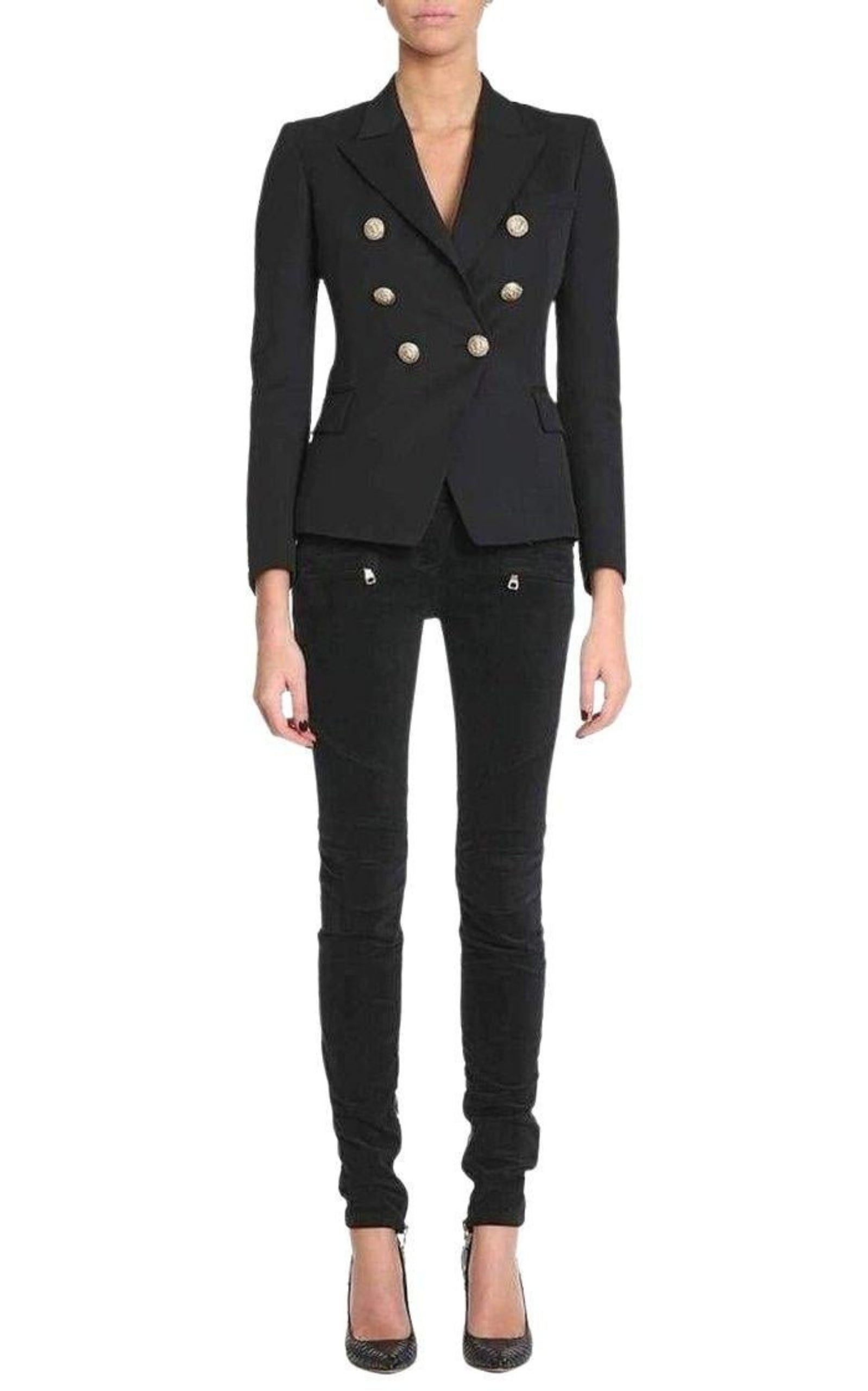 Velvet Biker Jeans - 2