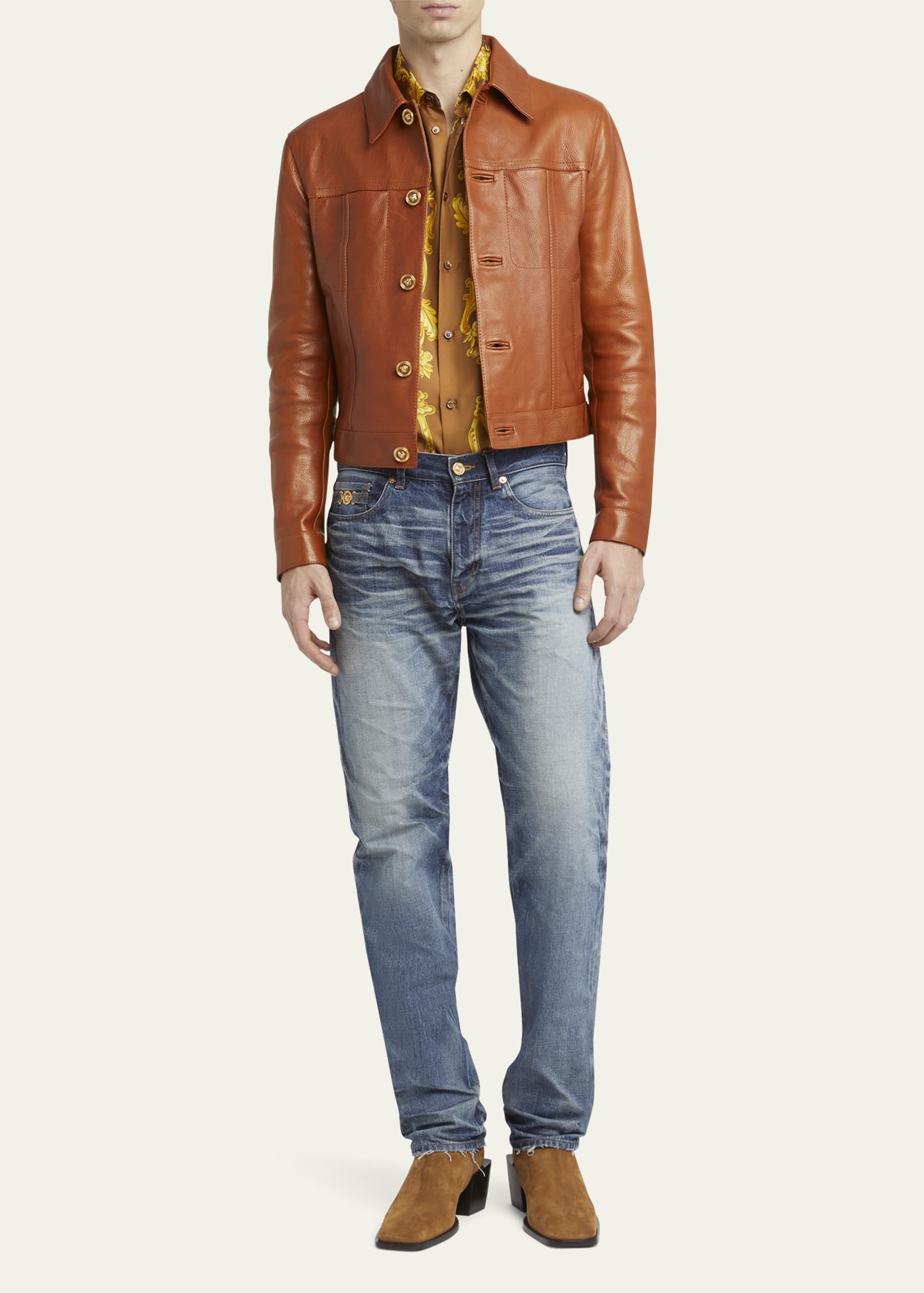 Men's Medusa Stonewashed Jeans - 2