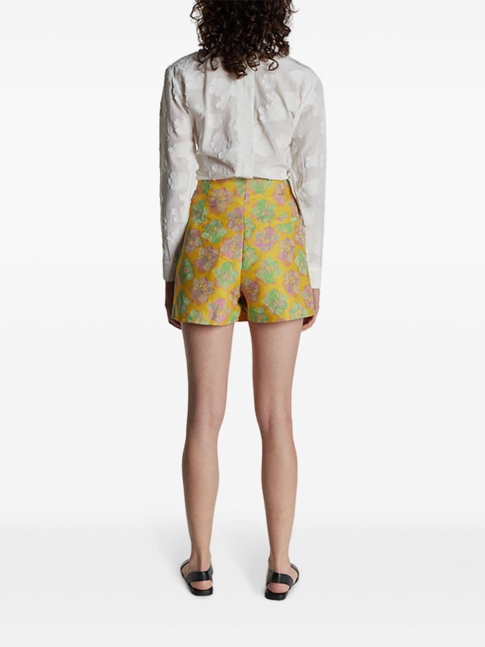 all over floral shorts - 4