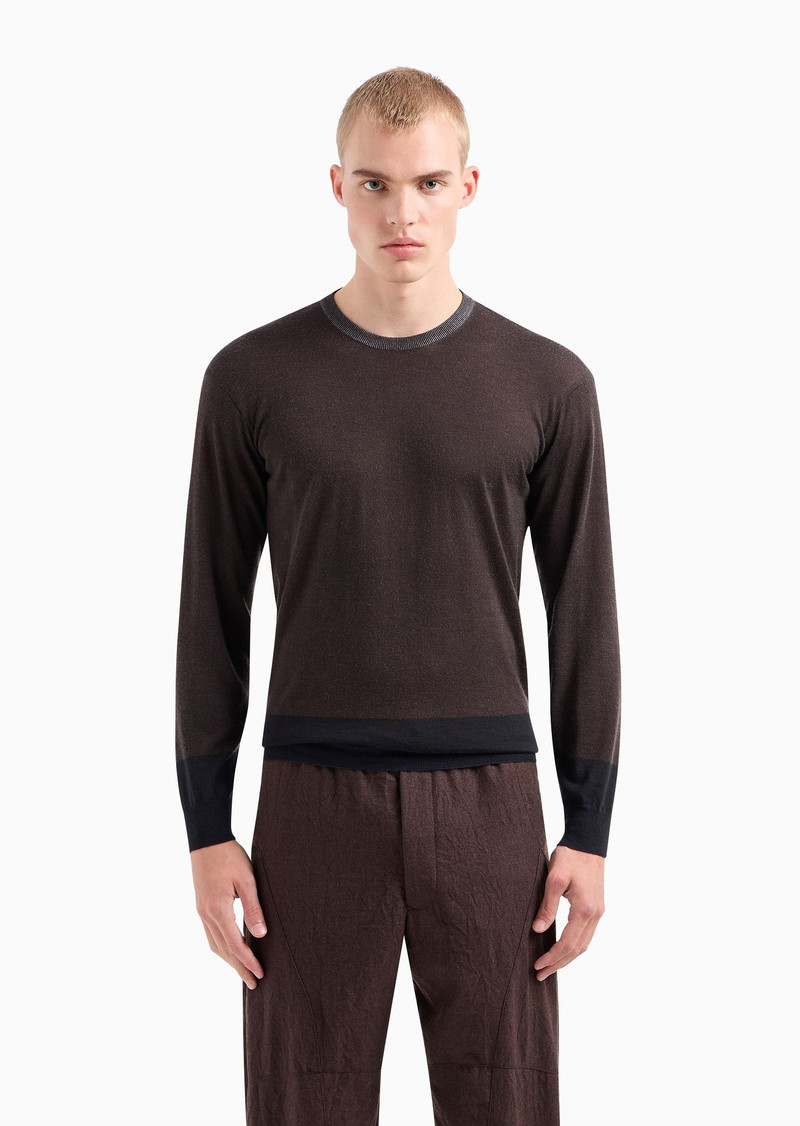 GIORGIO ARMANI ASV cashmere and silk crew-neck jumper outlook