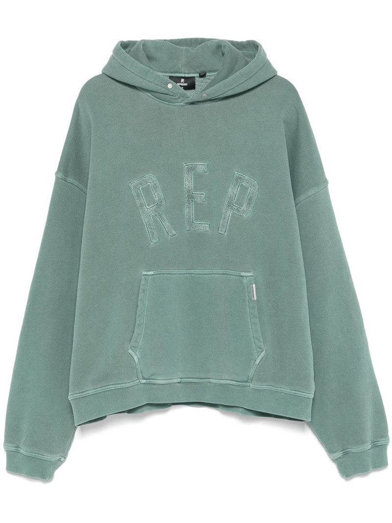 logo-appliqué hoodie 1