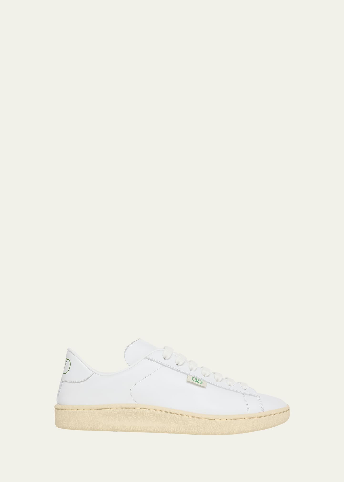 Men's Royco V Logo Calfskin Low-Top Sneakers - 1