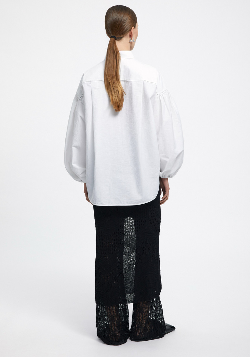 HALEY Puff sleeve oversized shirt 4
