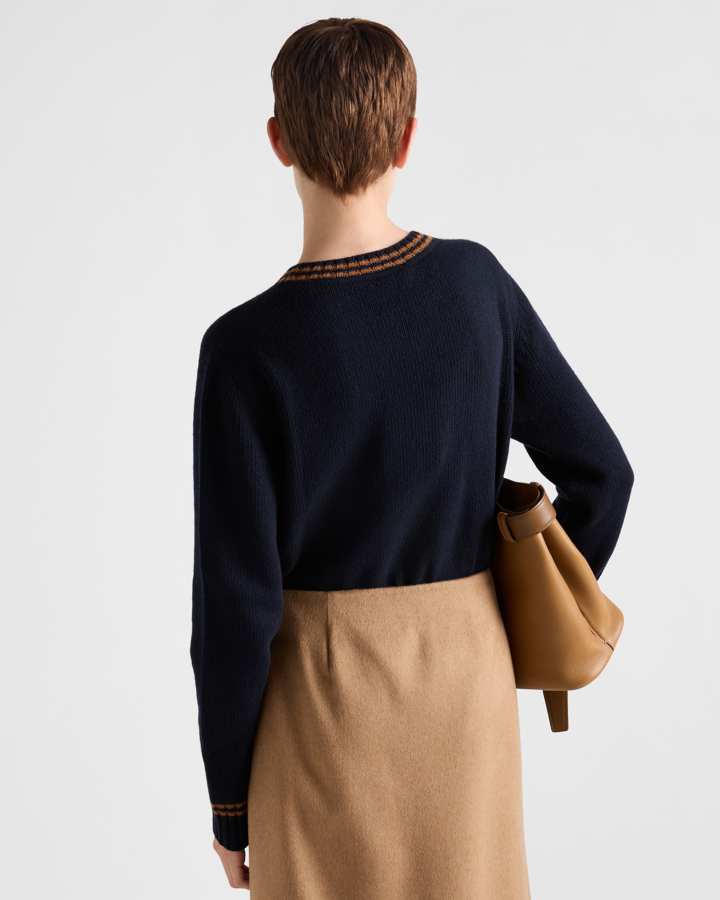 Wool and cashmere crew-neck sweater - 5