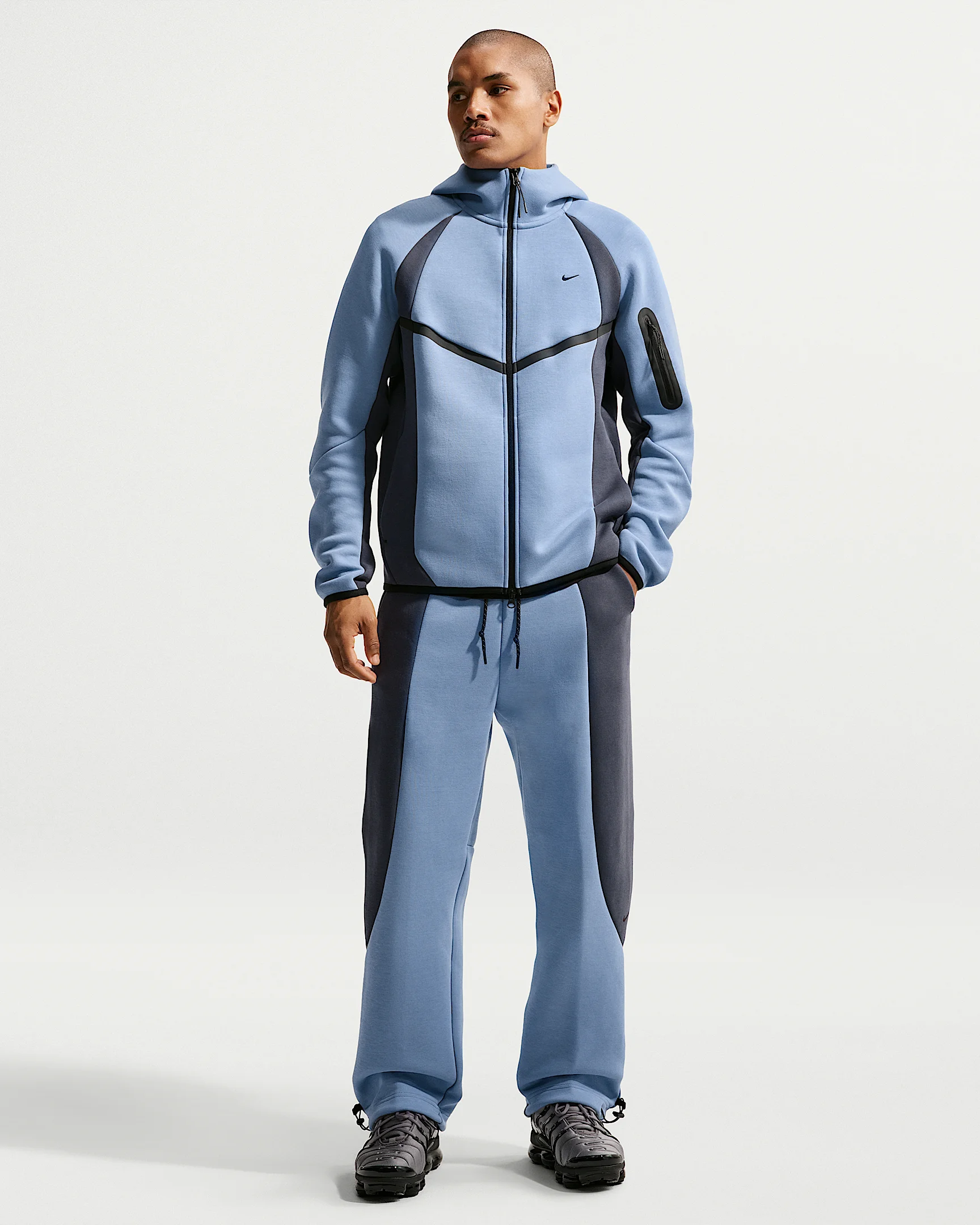 Nike Tech Men's Color-Block Open-Hem Fleece Pants - 1