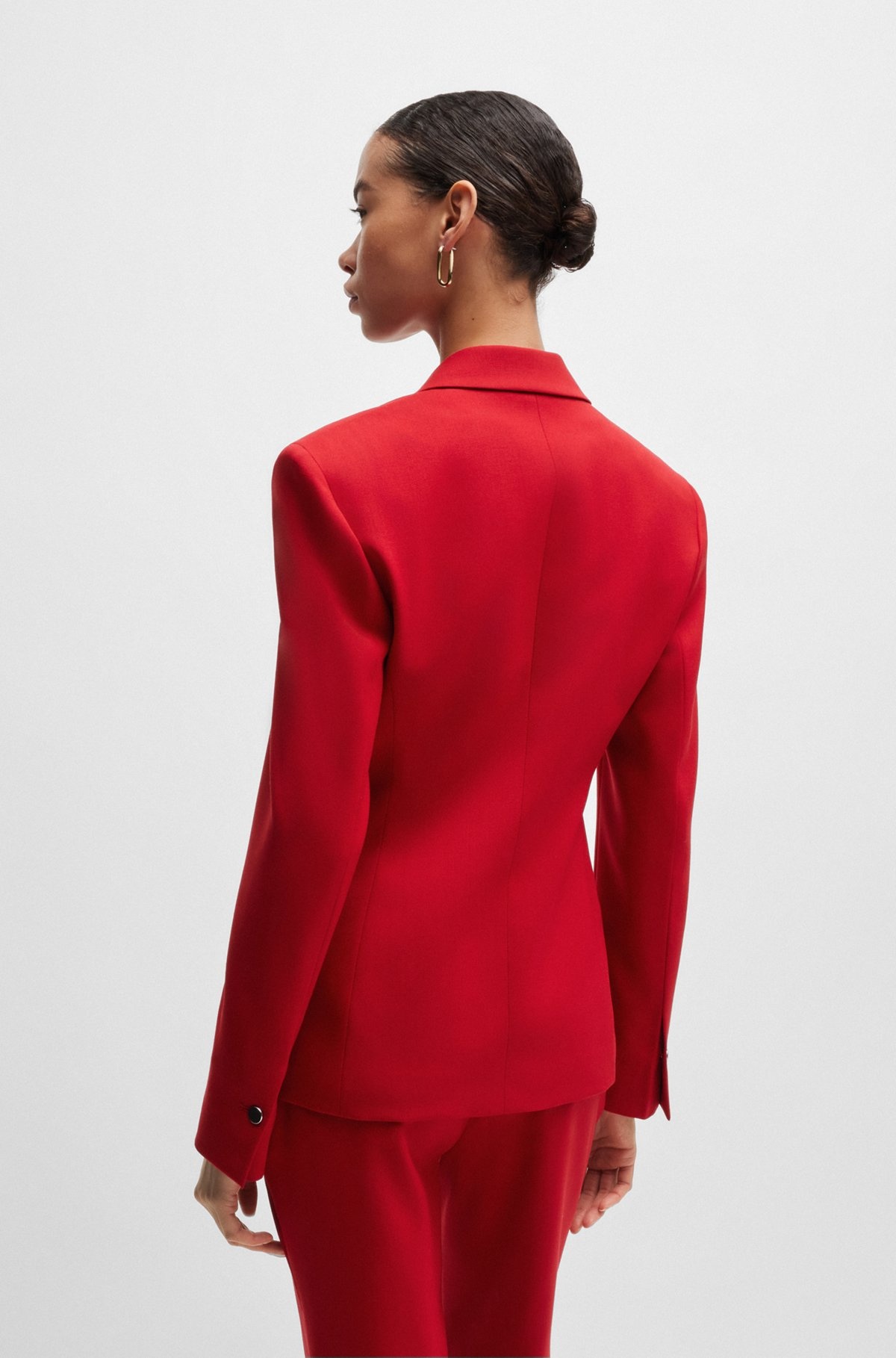 REGULAR-FIT JACKET IN VIRGIN-WOOL TWILL - 4
