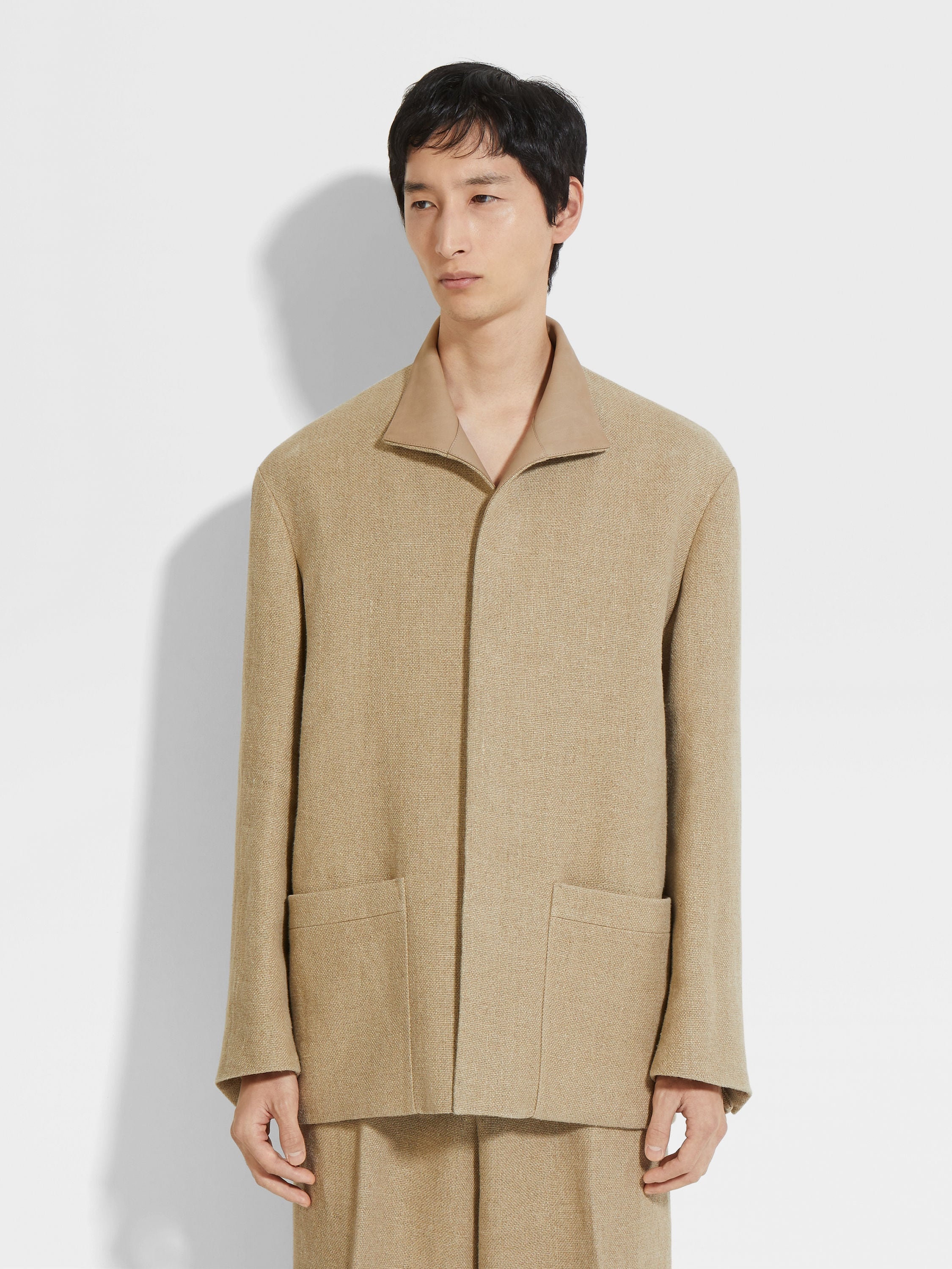 LINEN CHORE JACKET - 4