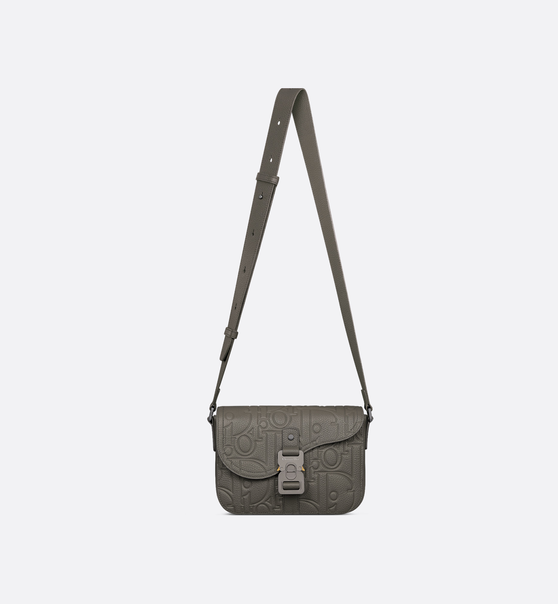 Small Saddle Messenger Bag with Flap - 5