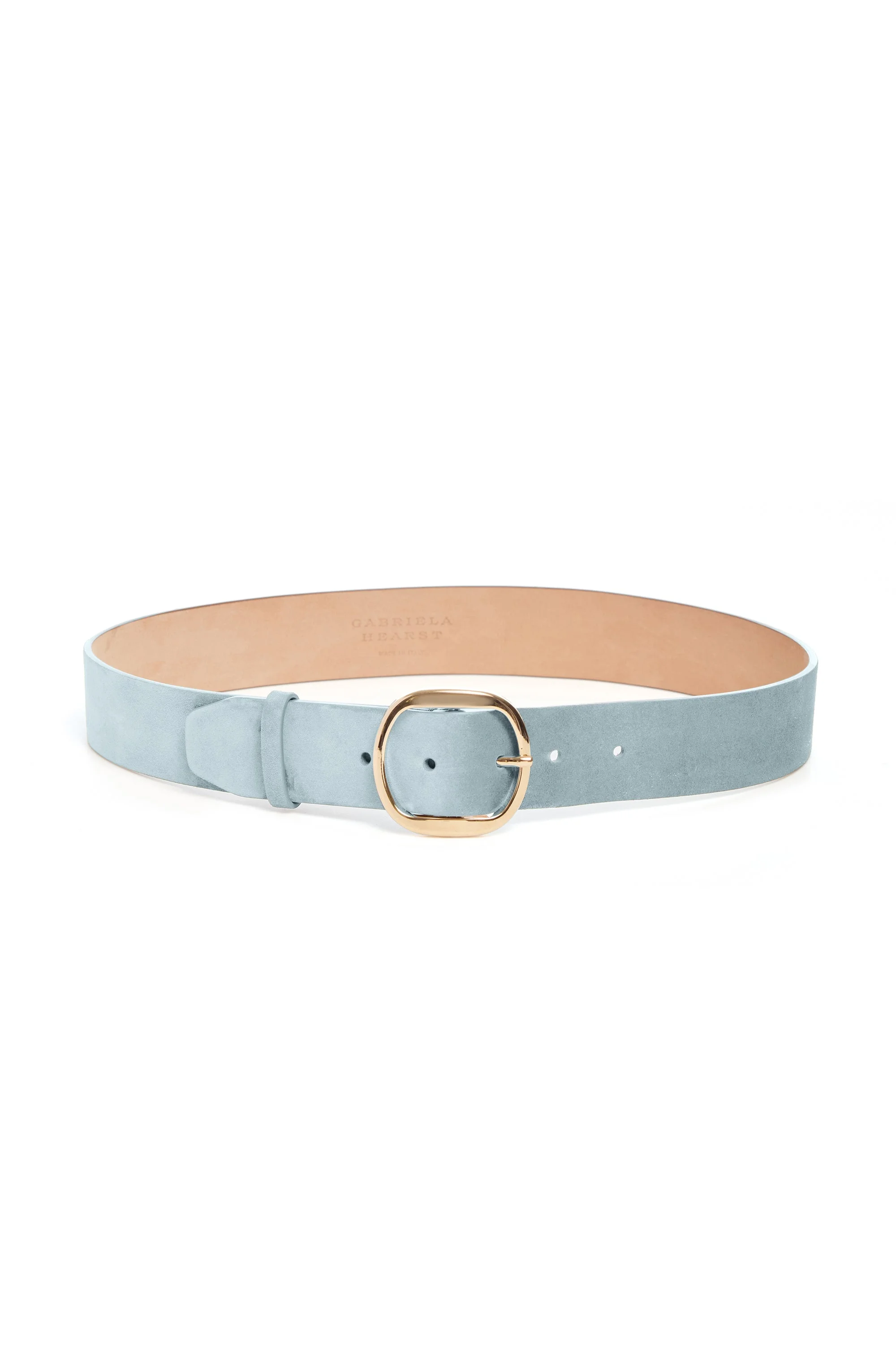Elster Belt in Light Blue Suede - 1