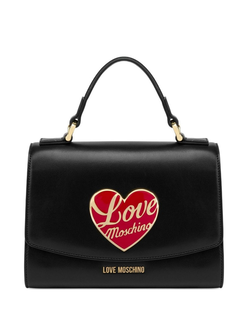 heart-appliqué tote bag 1