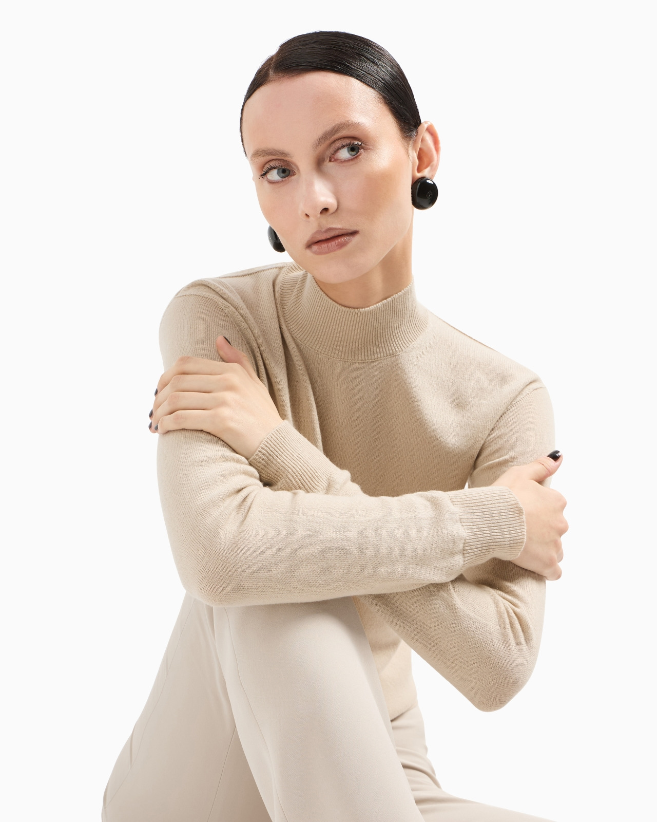 Wide-leg silk trousers - 6