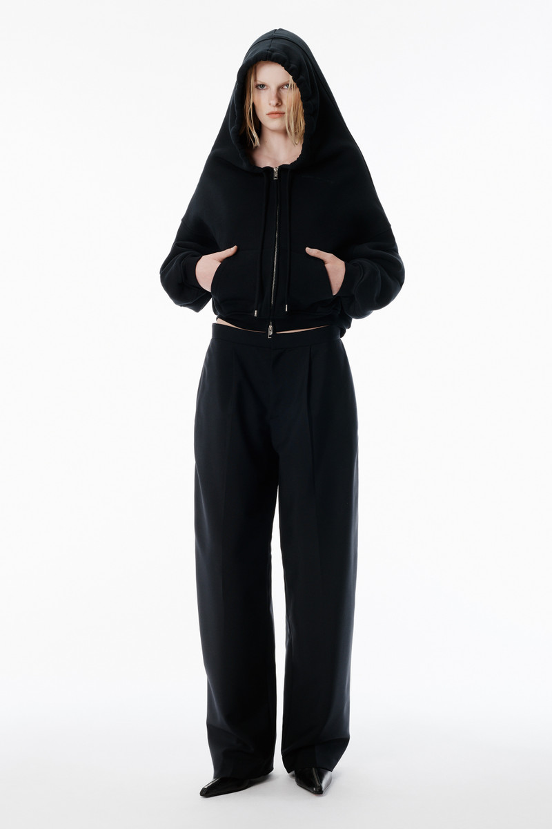 Alexander Wang Black Wool Mohair Tailored Pant outlook