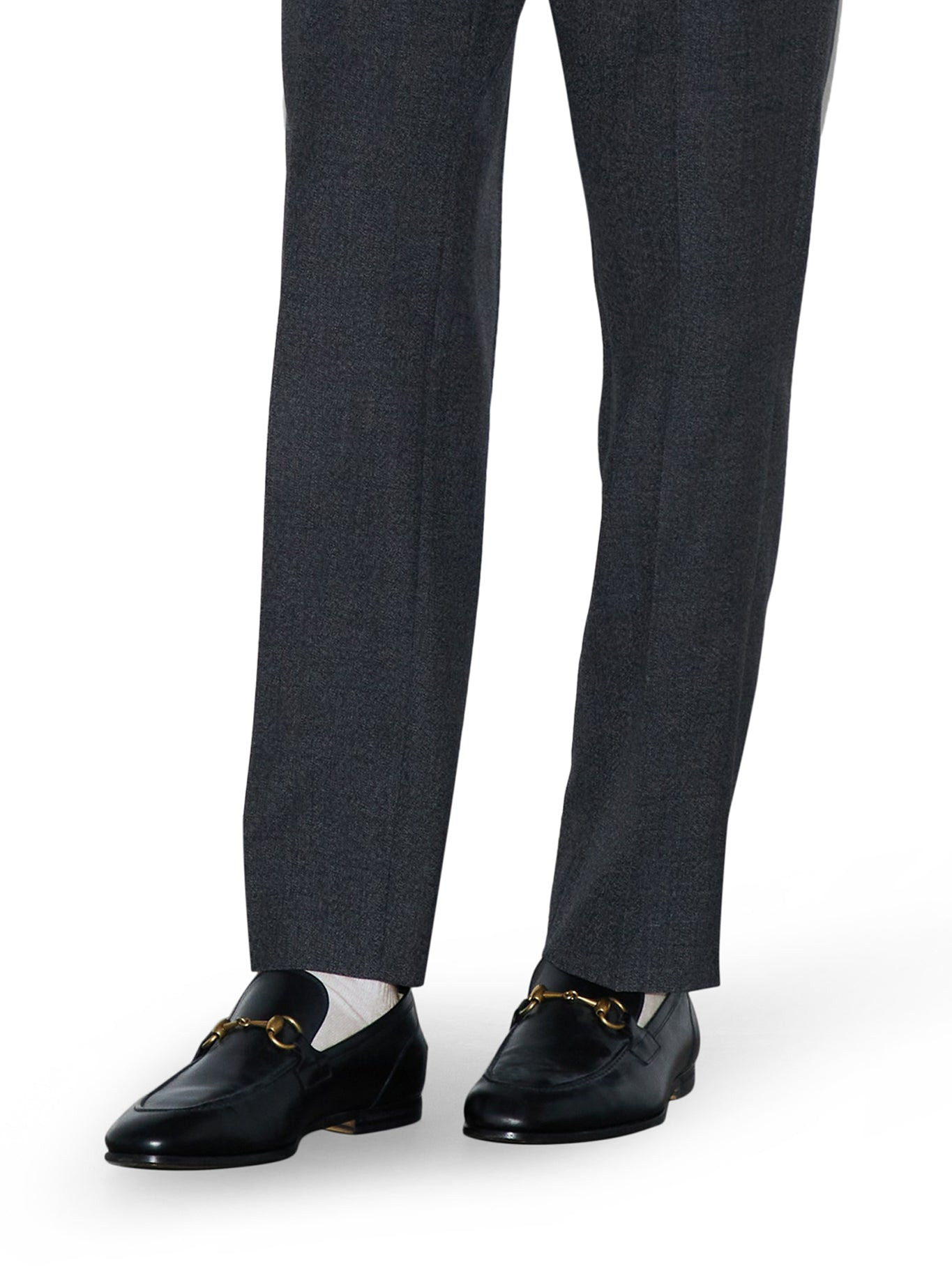 GUCCI JORDAAN LEATHER LOAFER - 2