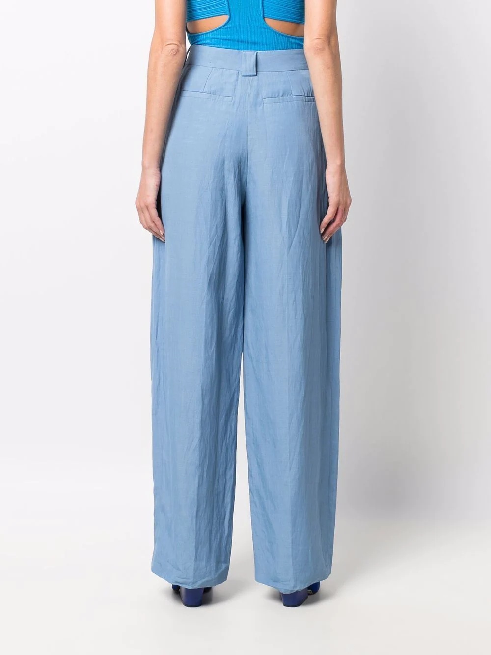 high-waist tailored trousers - 4