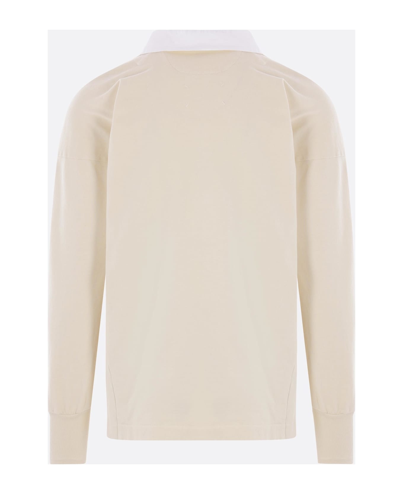 Cotton Long-sleeve Polo Shirt - 4