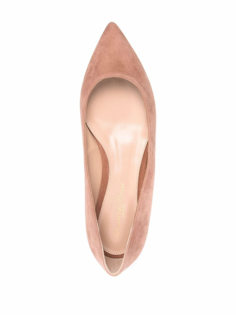 pointed suede ballerina shoes 4