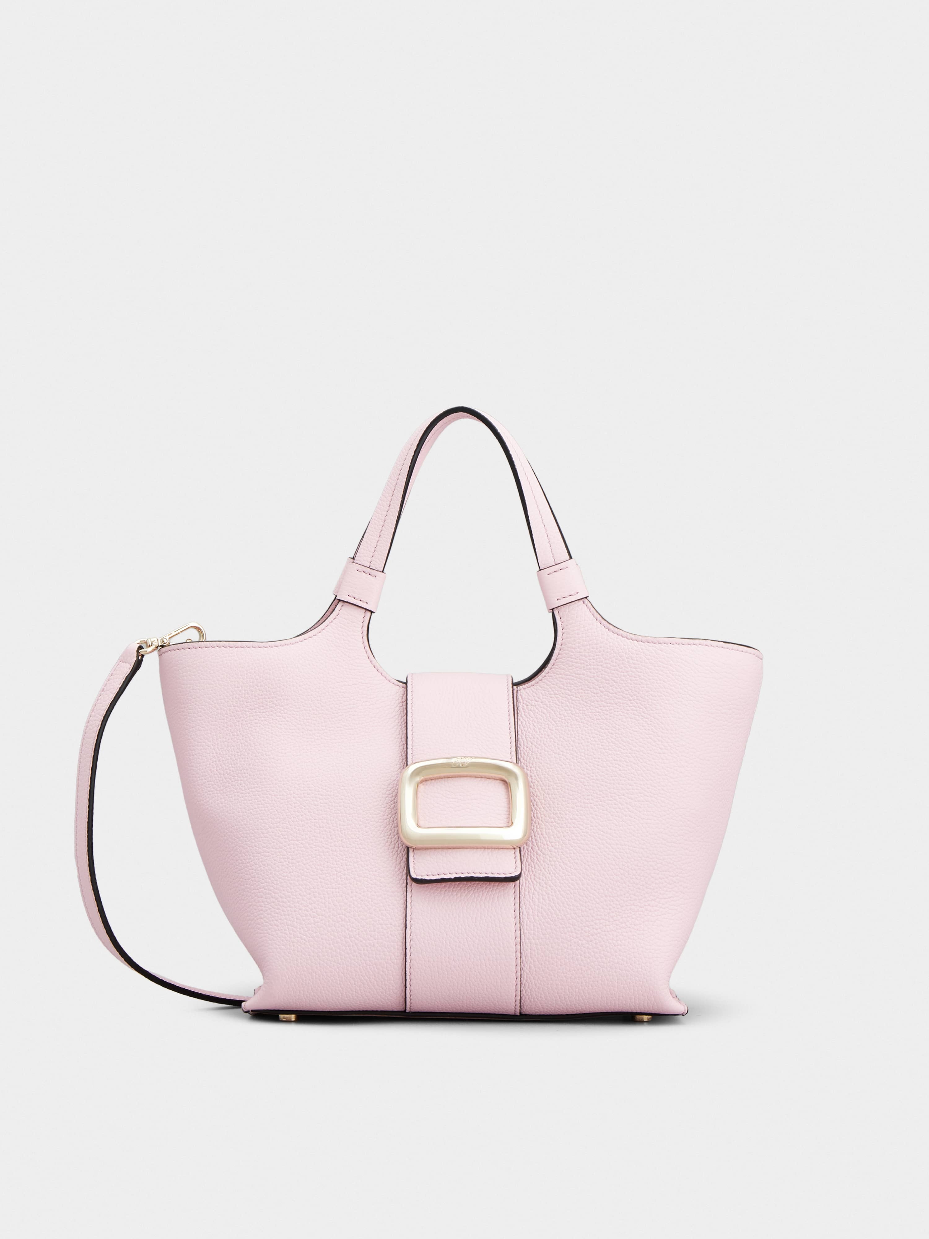 Viv' Choc Mini Shopping Bag in Leather - 1