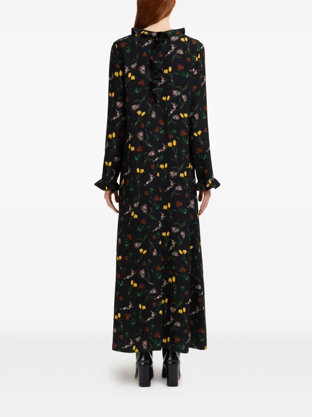 floral-print maxi dress - 4