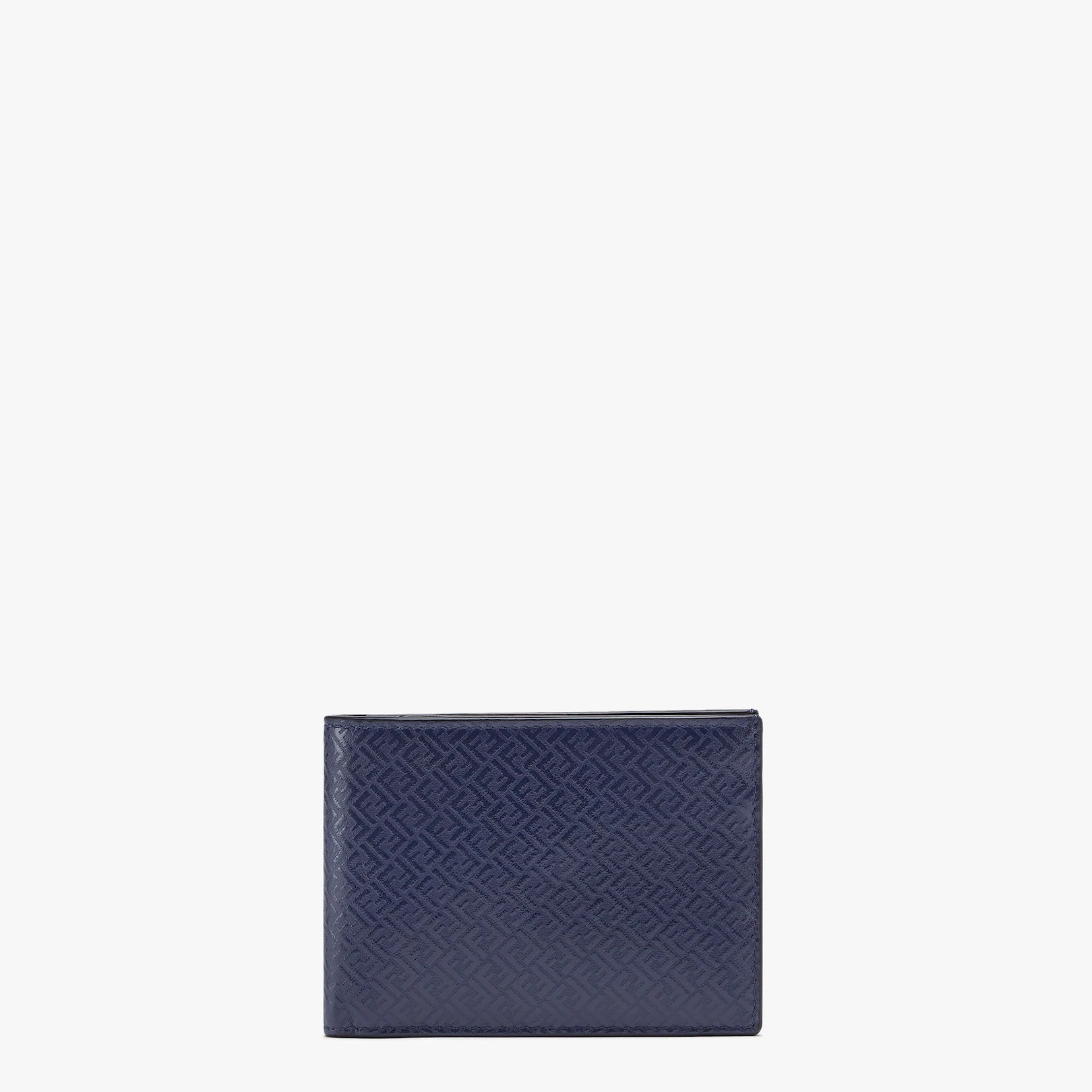 Blue leather bi-fold wallet - 1