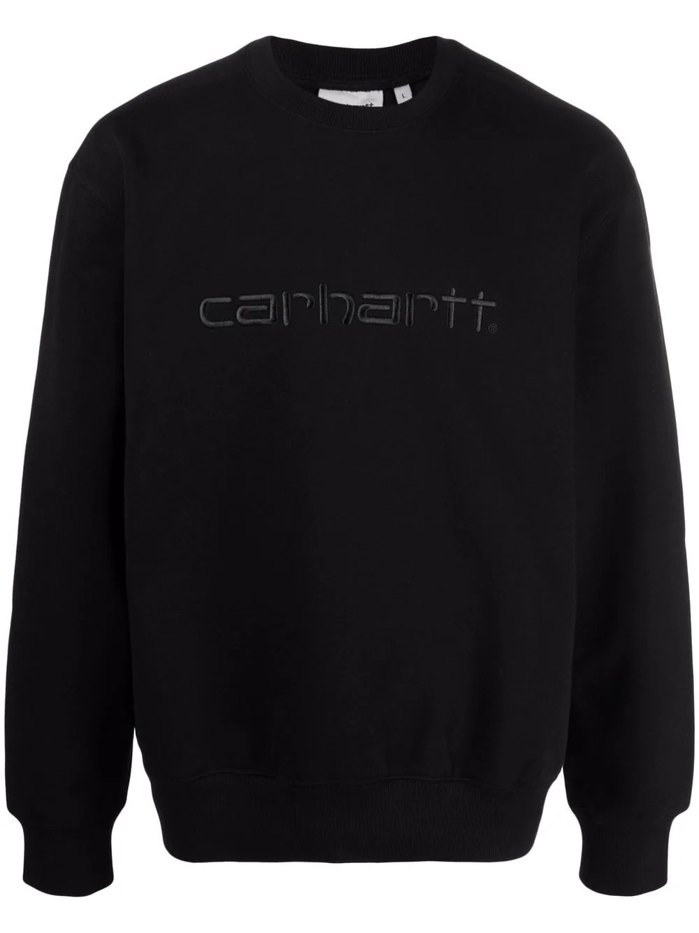 embroidered-logo sweatshirt - 1