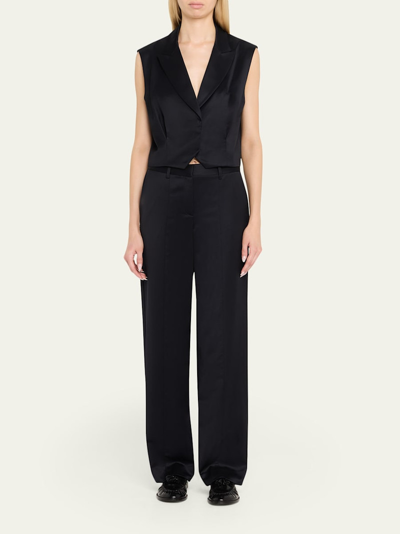 TWP Elizabeth St Satin-Faced Wool Suiting Pants outlook