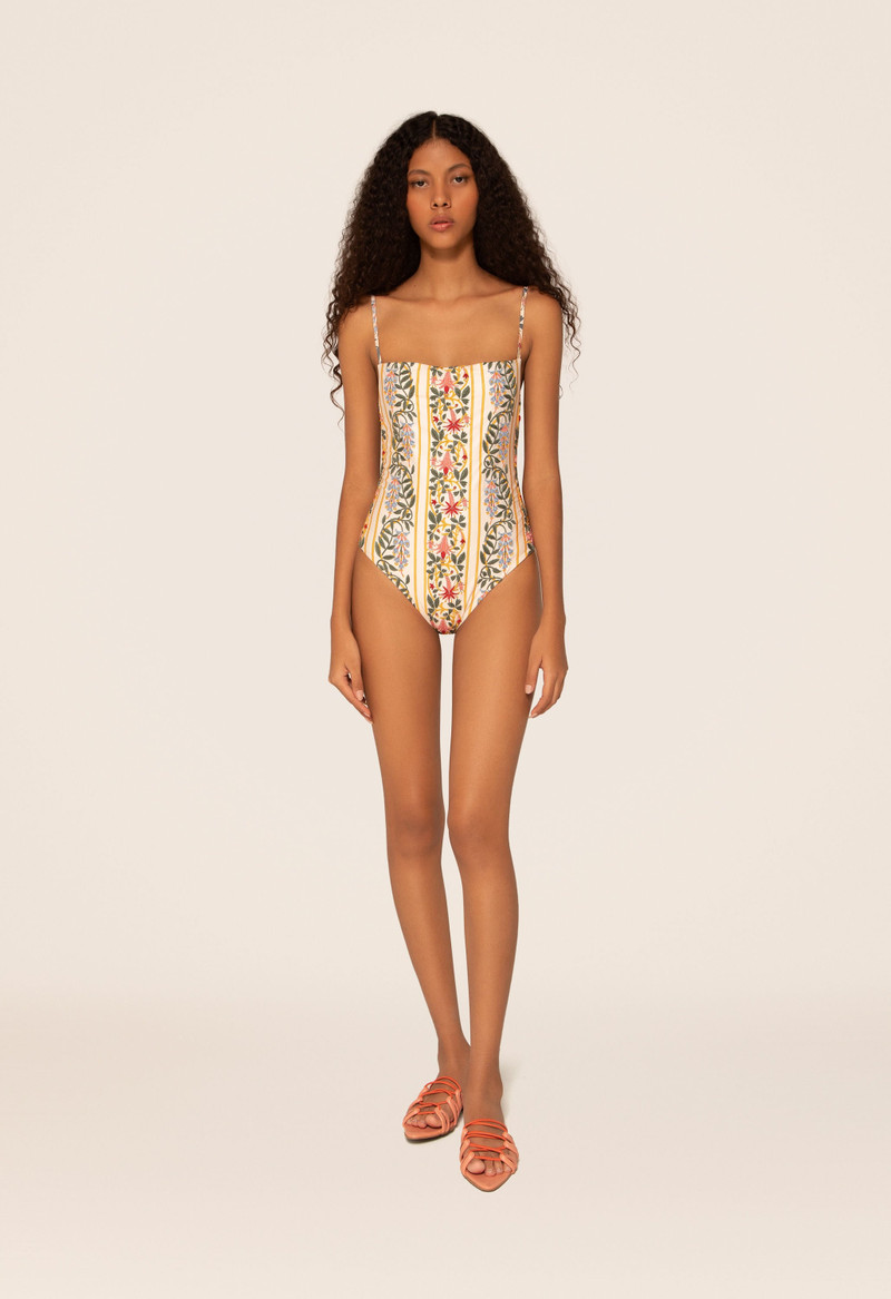 Caoba Lluvia Floral One Piece 1