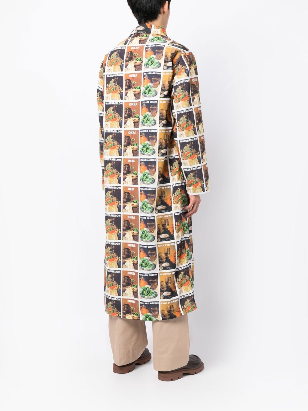 graphic-print long-length shirt - 4